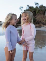 Springsuit Wetsuit - Powder Pink + Tomato