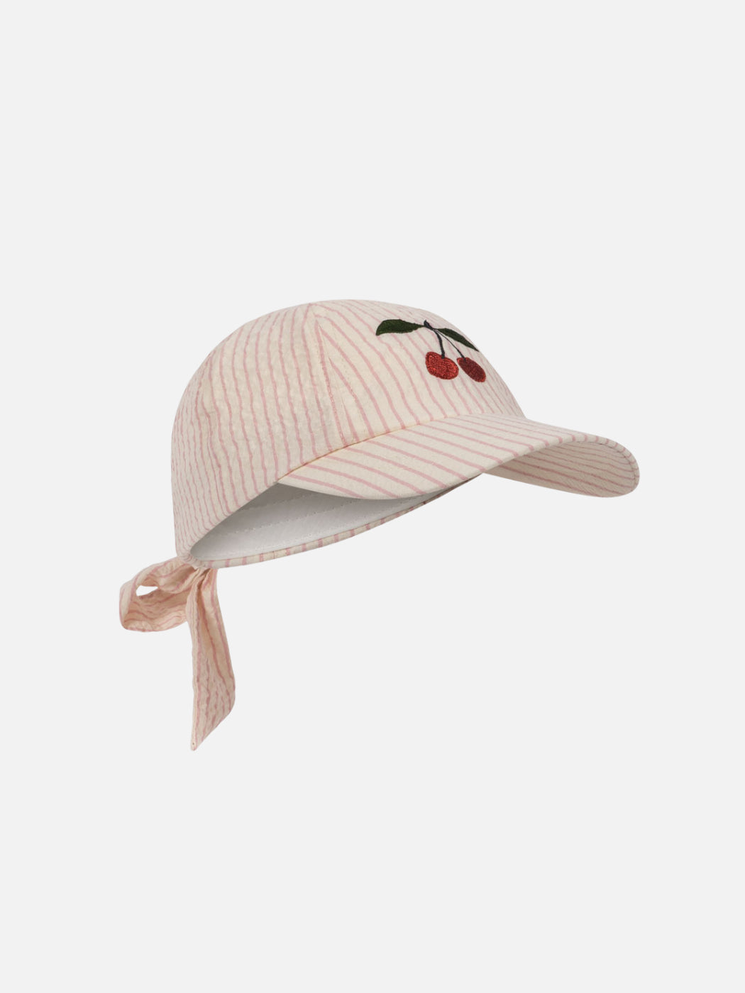Ellie Bow Cap - Peony Stripe
