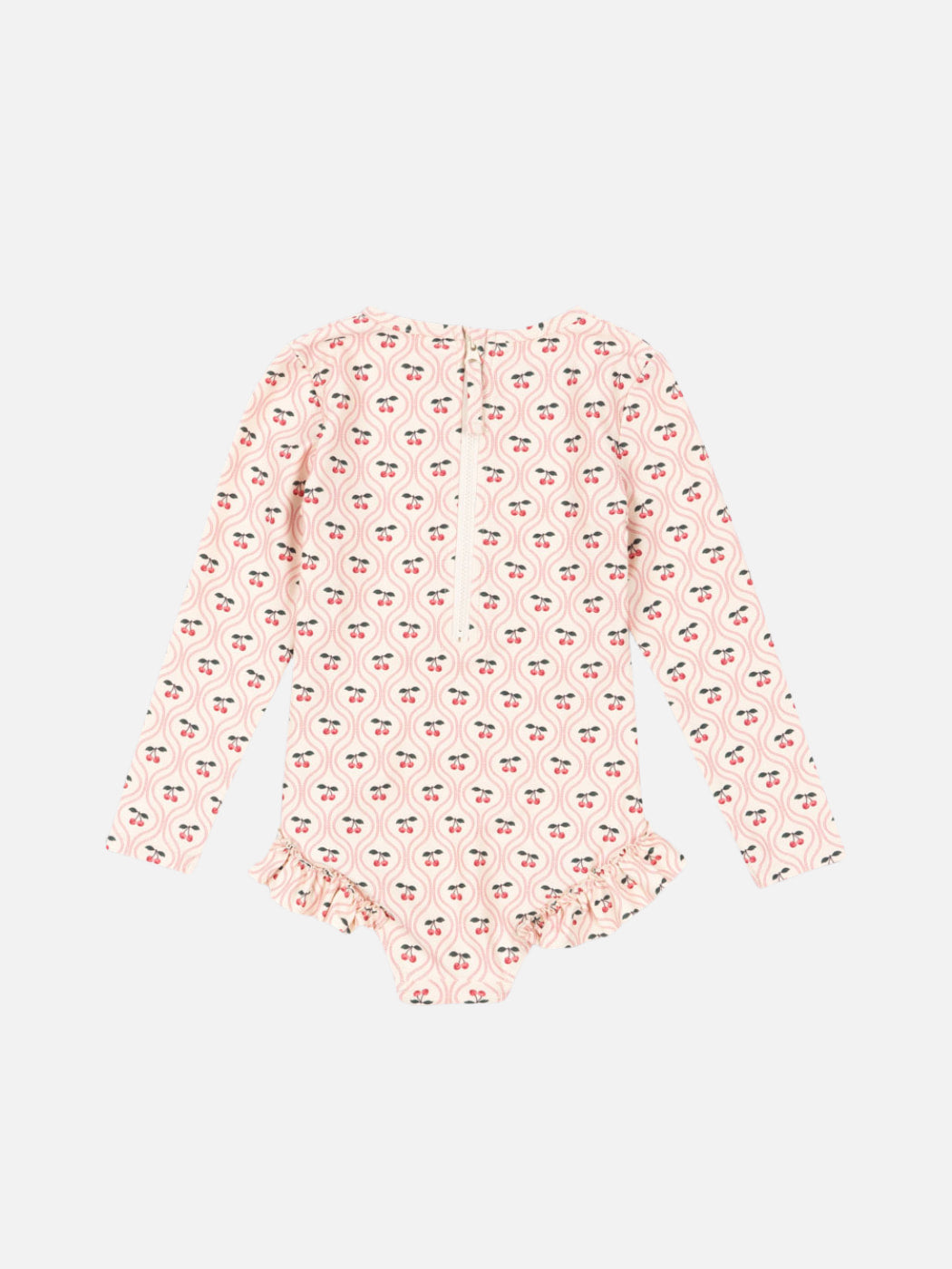 Merle Longsleeve Swimsuit - Cherry Pink