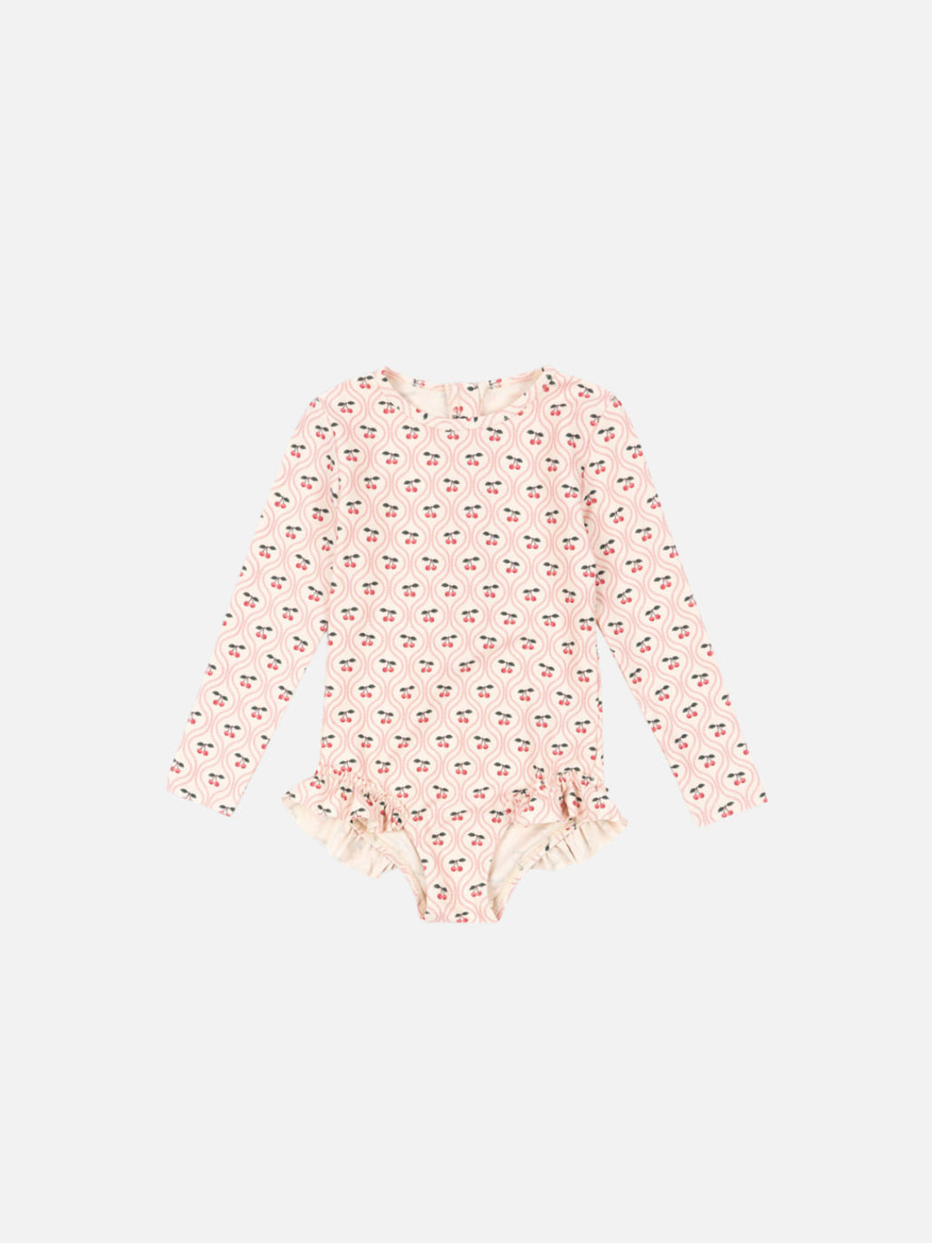 Merle Longsleeve Swimsuit - Cherry Pink