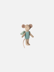 Little Fairy Mouse - Minty Blue with Spotty Wings