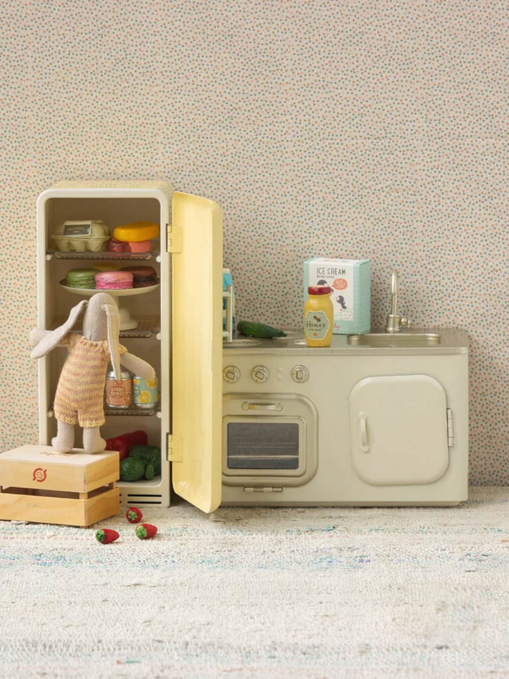 Miniature Fridge - Yellow