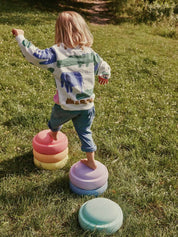 Balance Stepping Stones Original - Rainbow Pastel