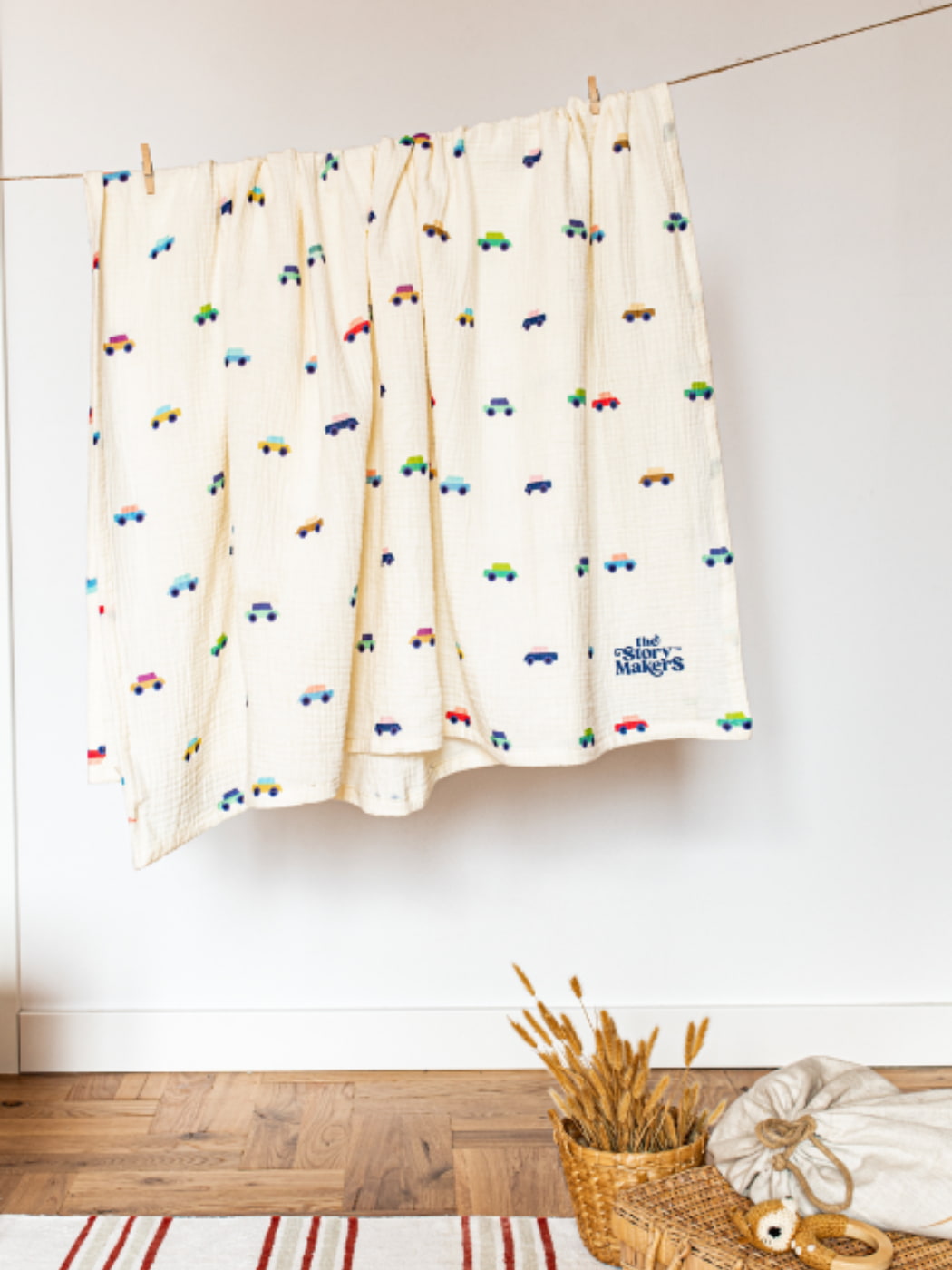 Organic Muslin Swaddle - First Car