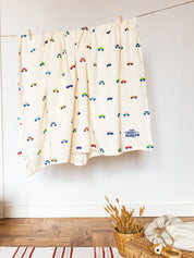 Organic Muslin Swaddle - First Car