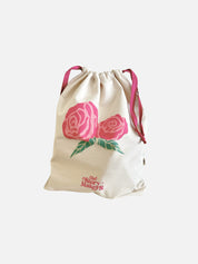 Large Drawstring Bag - Rose Logo