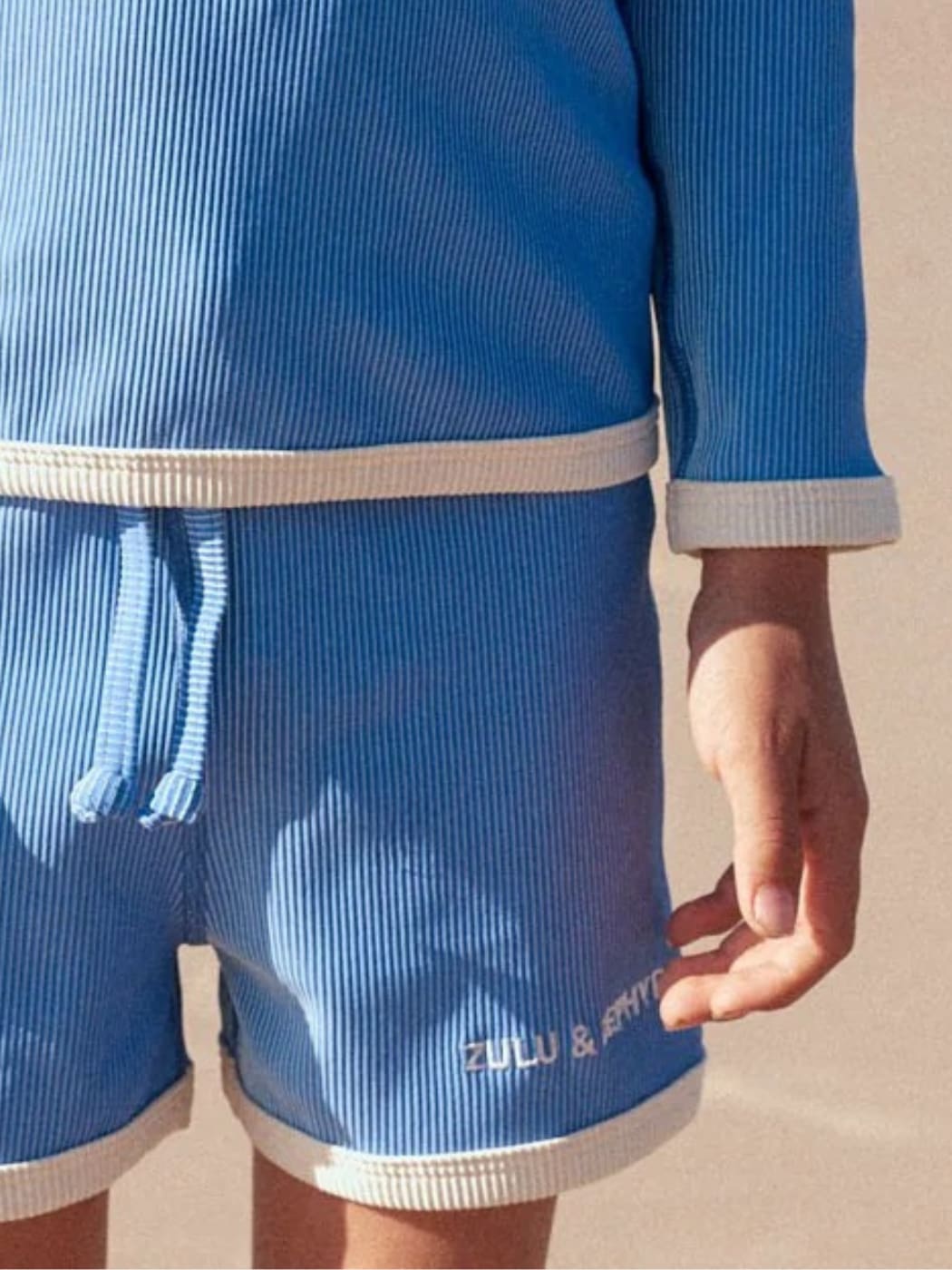 Rib Surf Short - Sky Blue