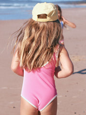 Rib Scoop One Piece - Shell Pink