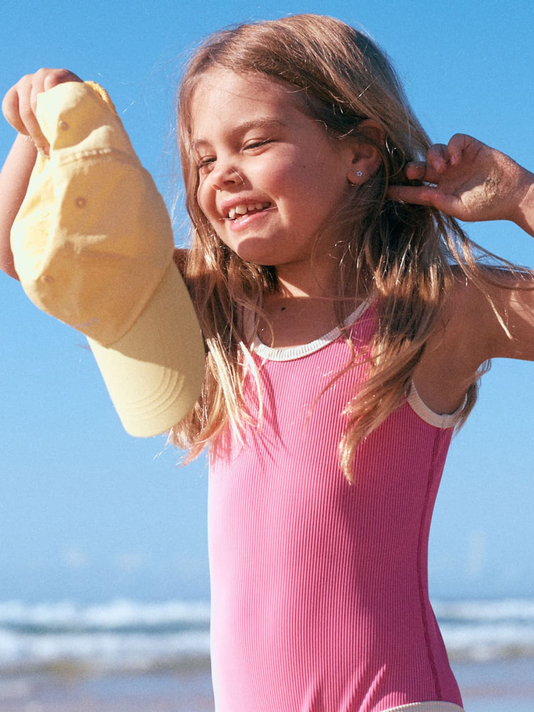 Rib Scoop One Piece - Shell Pink