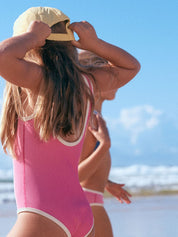 Rib Scoop One Piece - Shell Pink