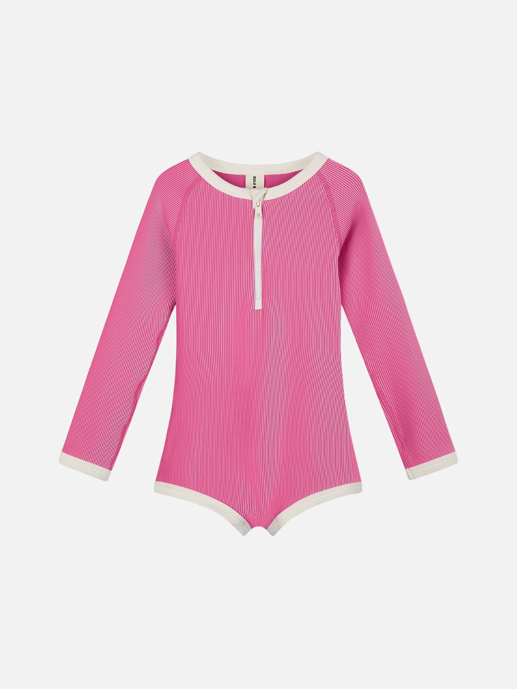 Rib Rashie Onesie - Shell Pink