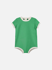 Rib Onesie - Parrot Green