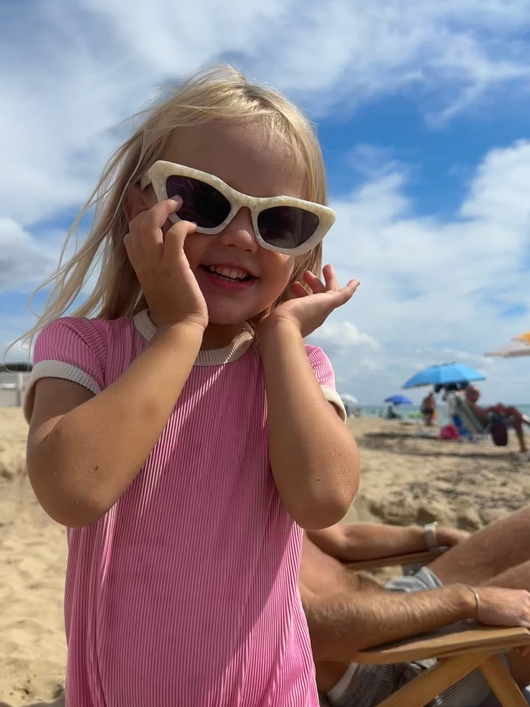 Rib Onesie - Shell Pink