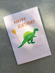 Dinosaur Happy Birthday Card