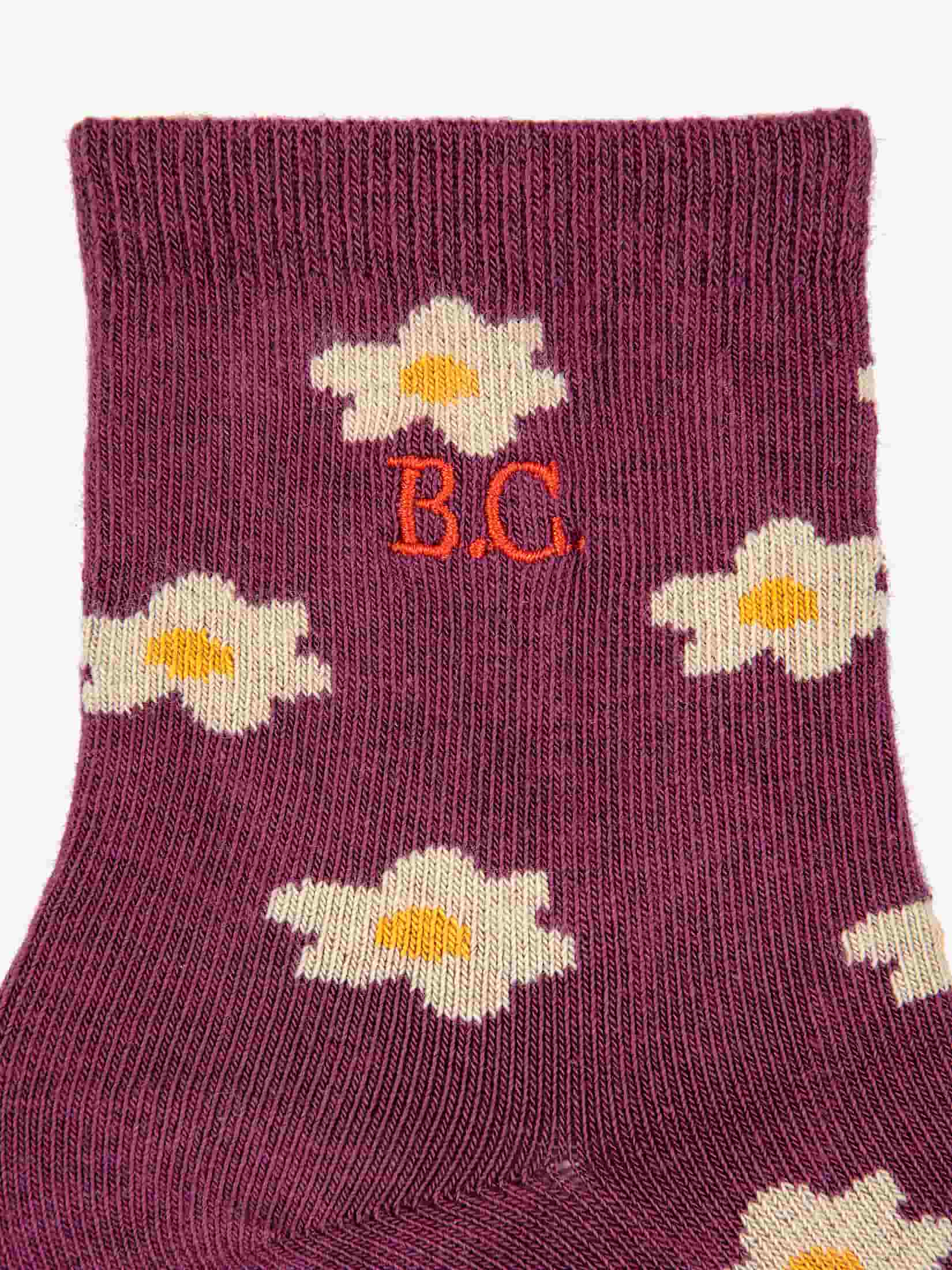 Little Flower Short Kids Socks