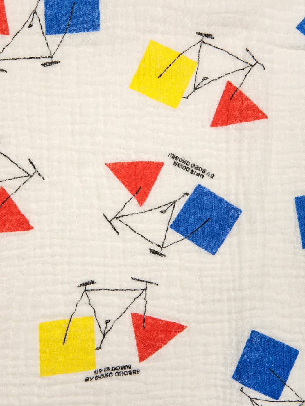 Crazy Bike All Over Muslin Swaddle