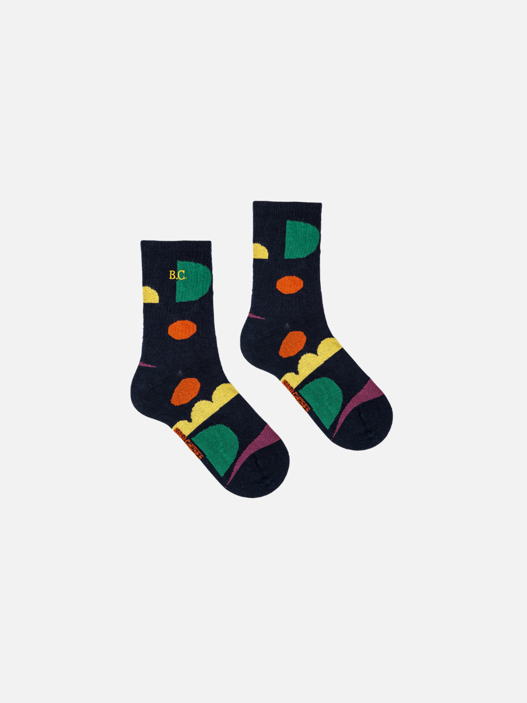 Multicolour Shapes Long Kids Socks