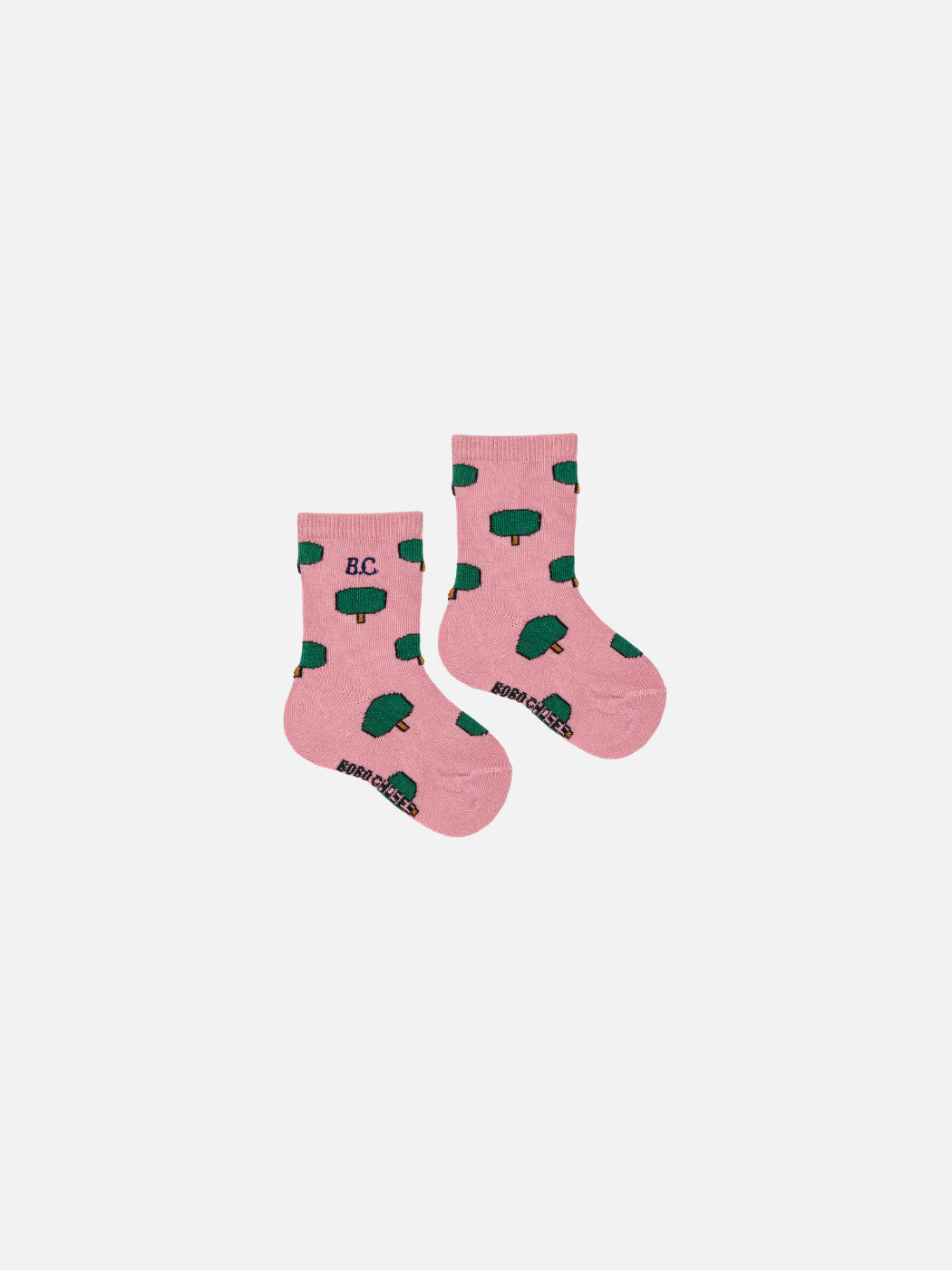 Green Tree All Over Long Baby Socks