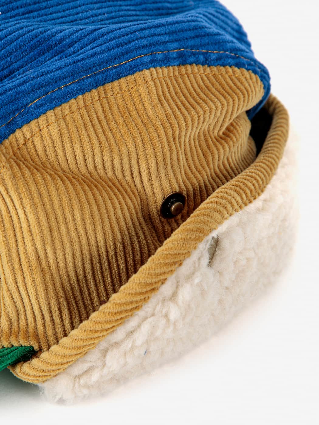 Corduroy Colourblock Cap