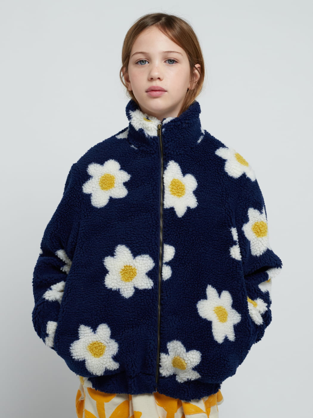 Big Flower Jacquard Bomber Jacket