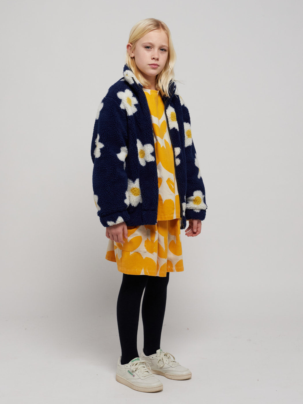 Big Flower Jacquard Bomber Jacket