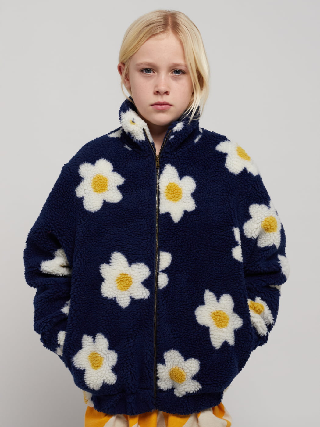 Big Flower Jacquard Bomber Jacket