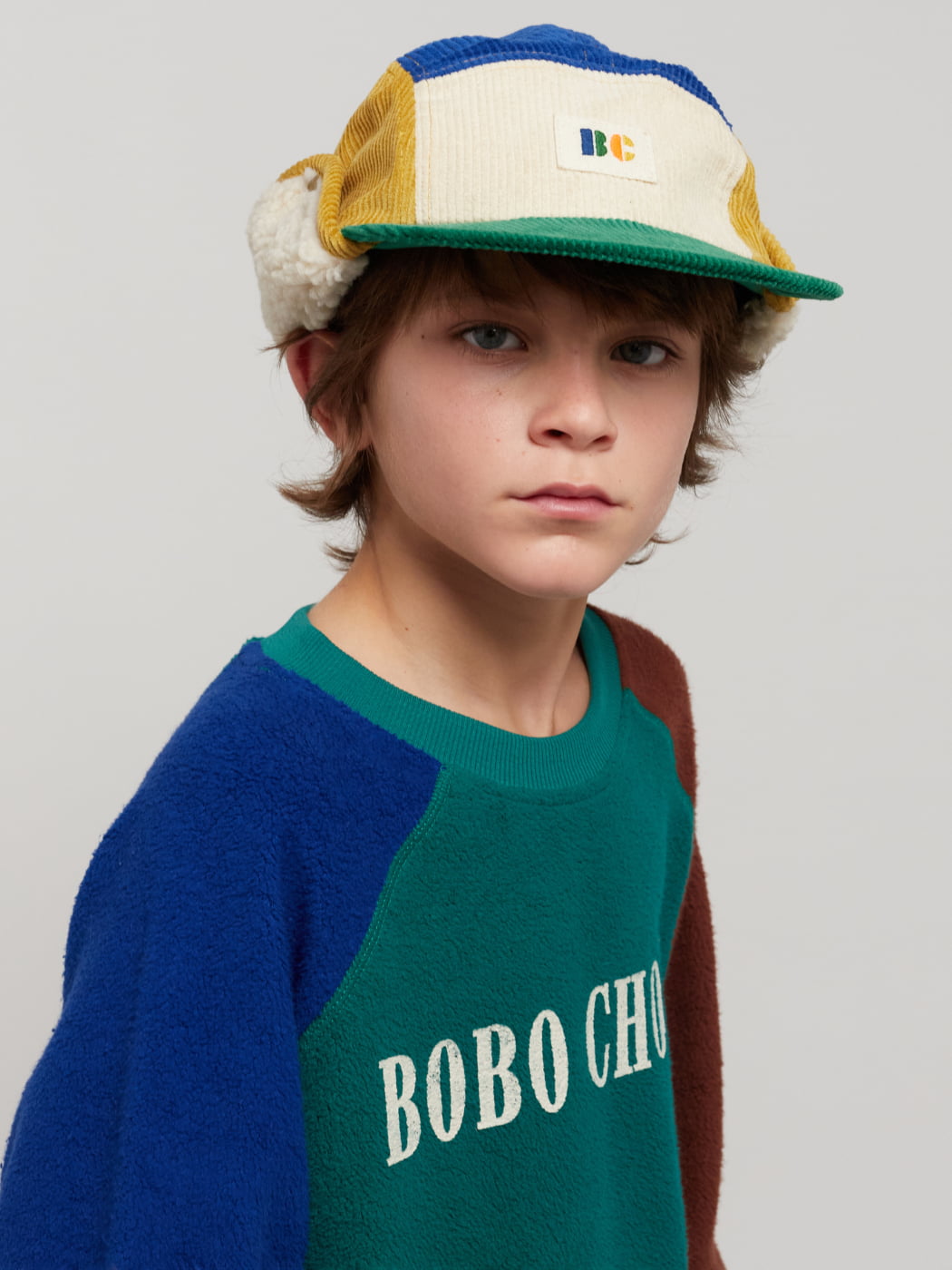 Corduroy Colourblock Cap