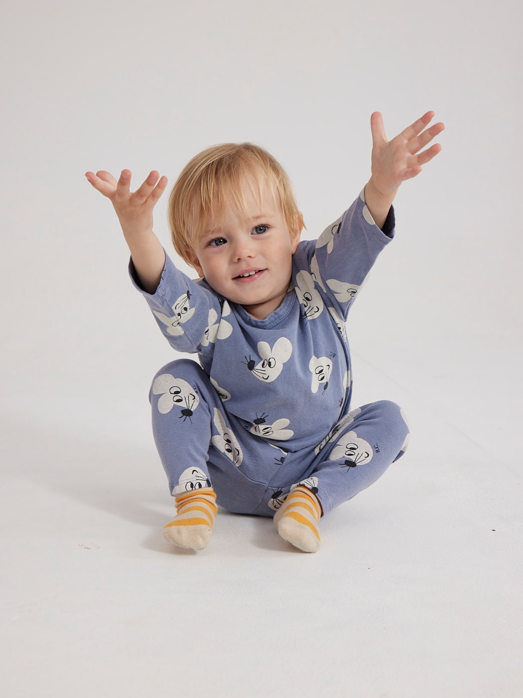 Mouse All Over Long Sleeve Baby T-Shirt