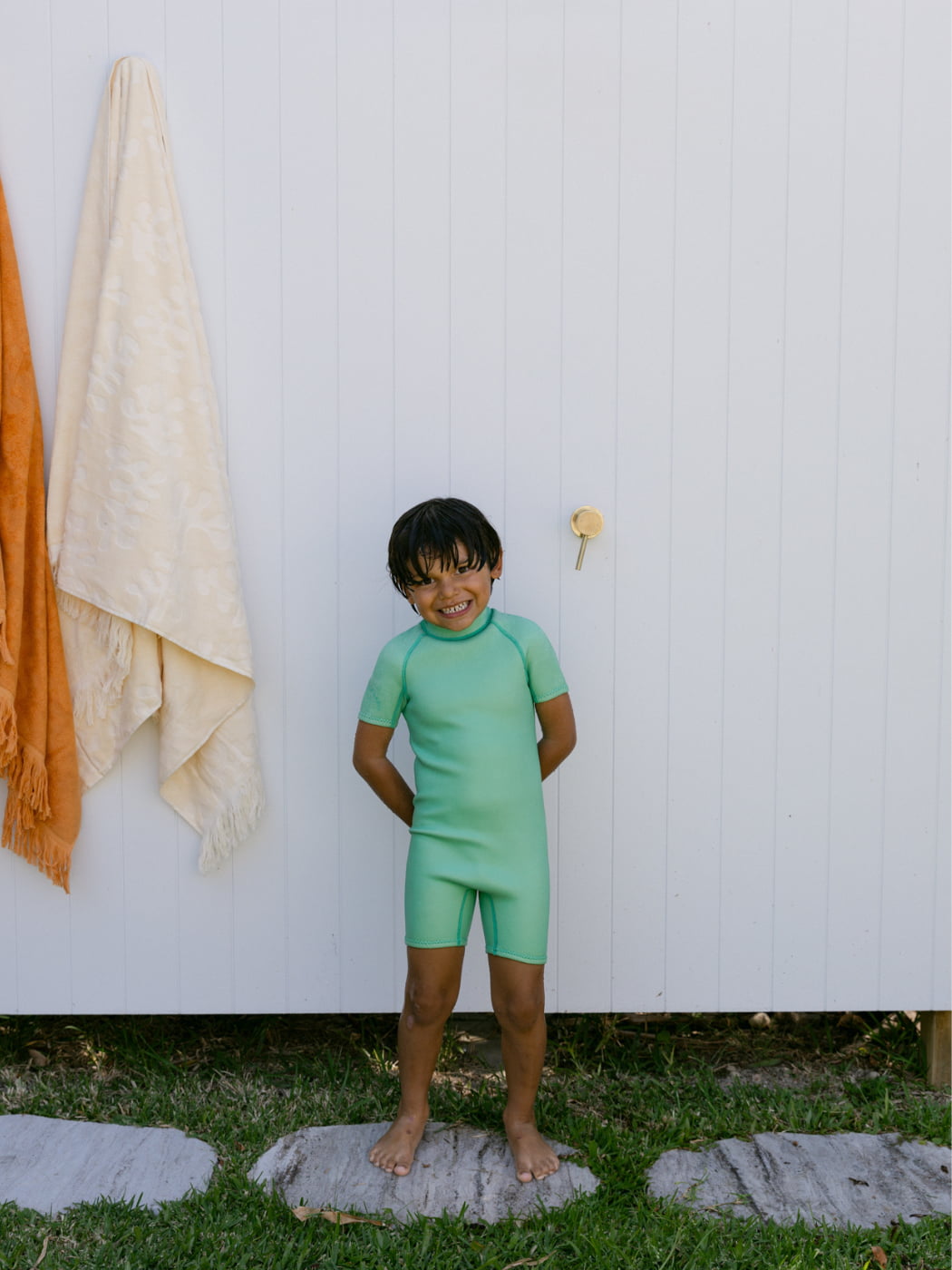 Short Sleeve Springsuit Wetsuit - Mint