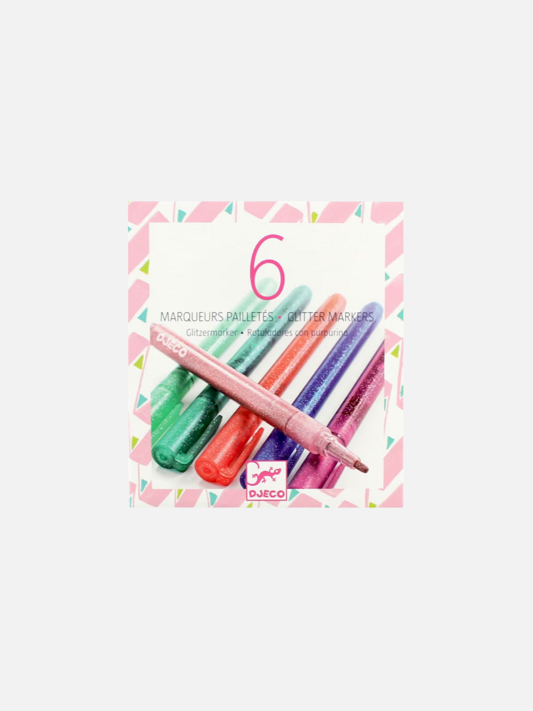 Sweet Glitter Markers 6 Pack