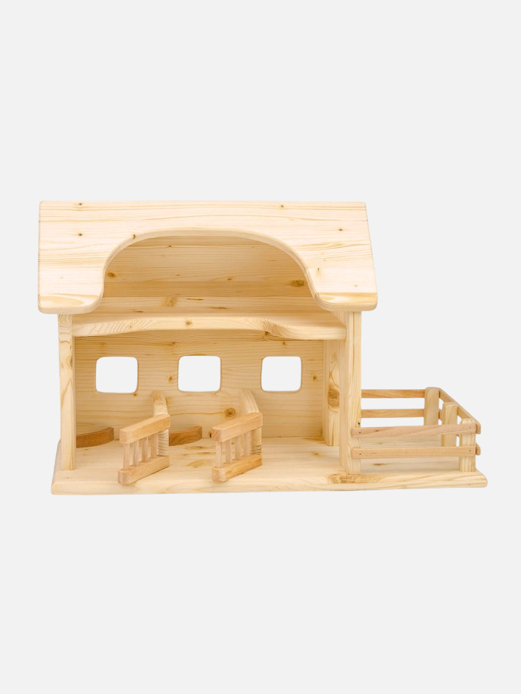 Wooden Farm Barn with Stable