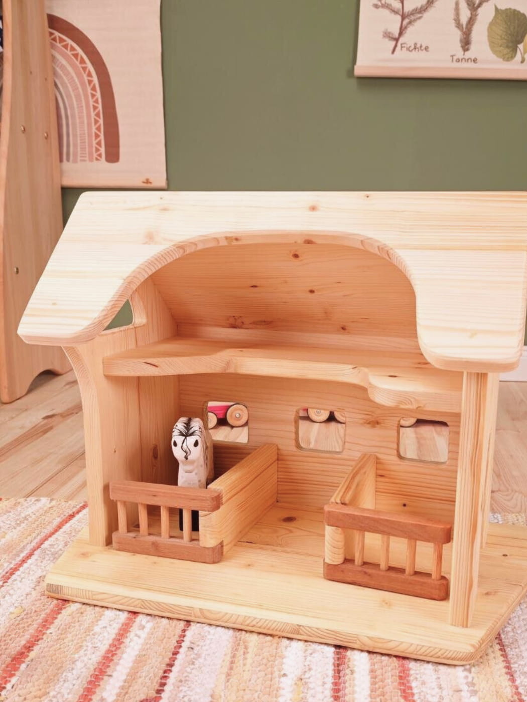 Wooden Cattle Shed