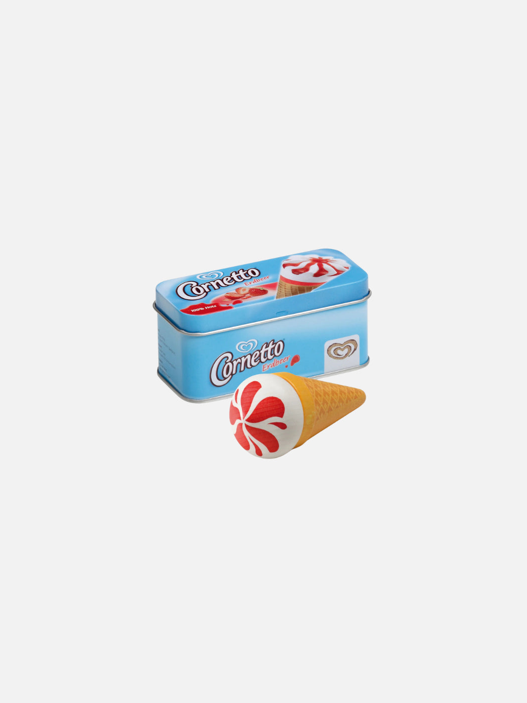 Wooden Cornetto Ice Cream in a Tin