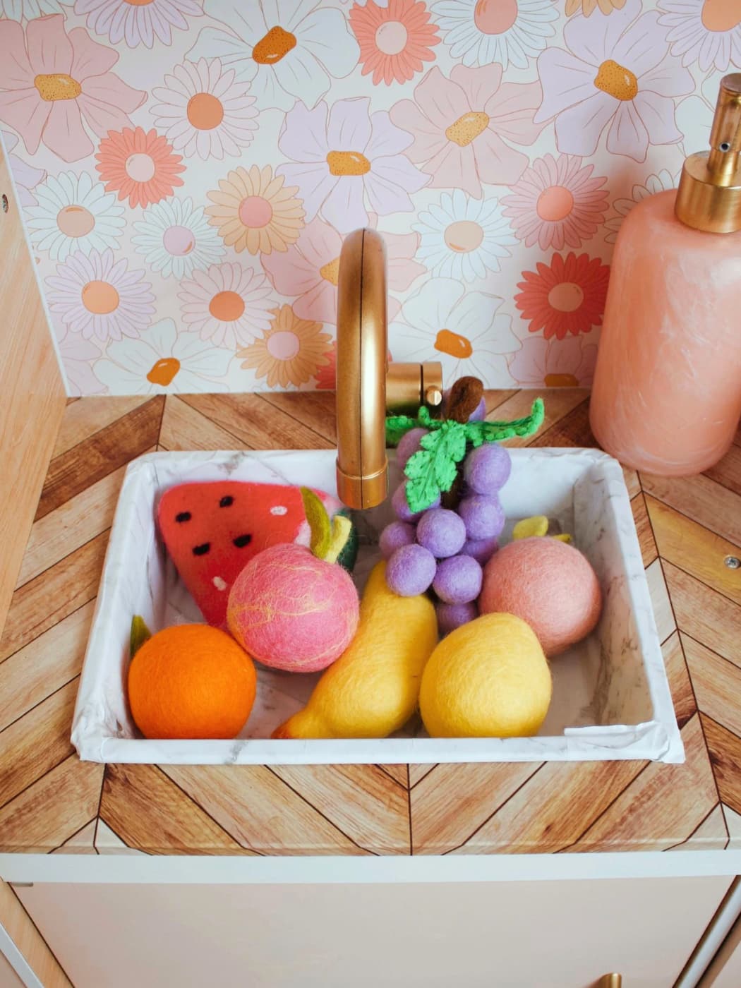 Felt Pink Lady Apple