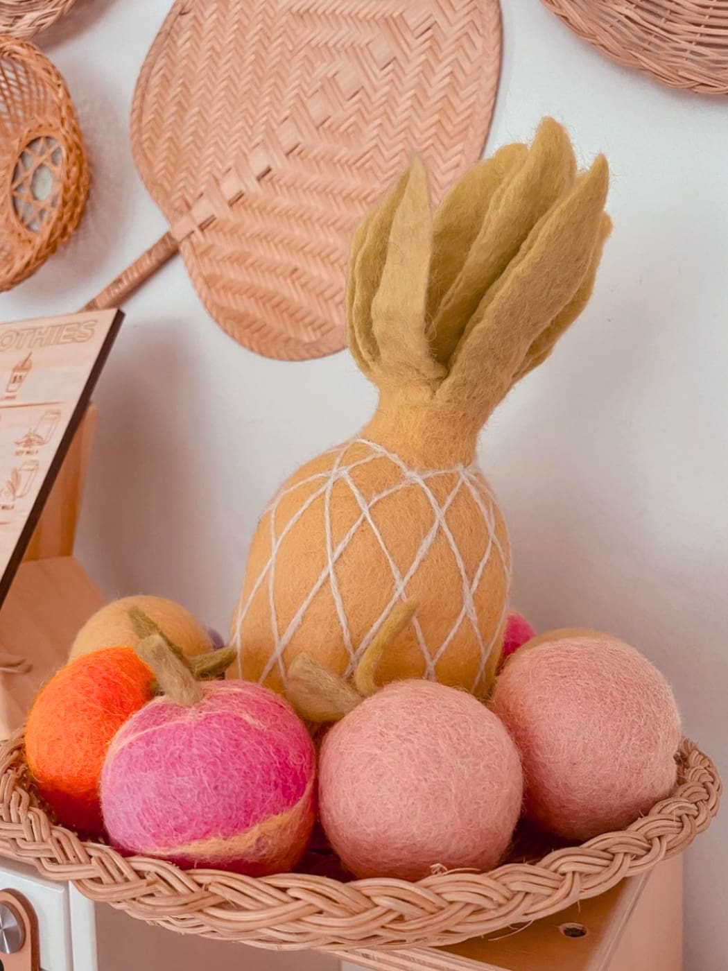 Felt Pink Lady Apple
