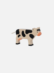 Wooden Cow Standing - Black