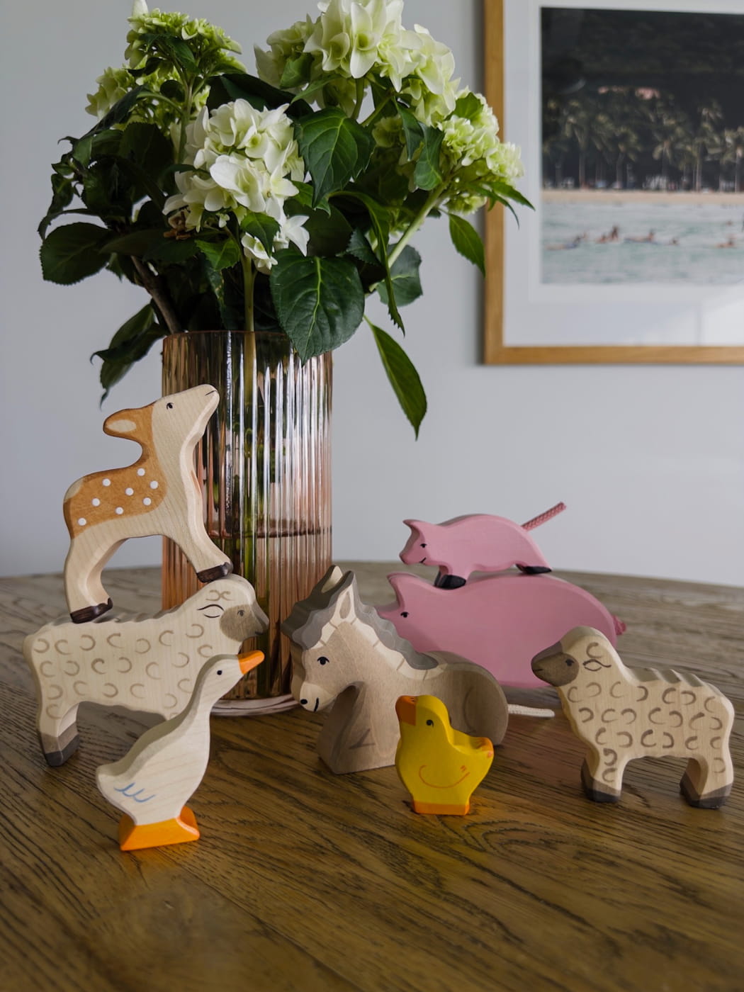 Wooden Sheep - White