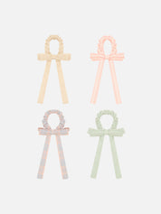 Summer Stripes Bow Scrunchies