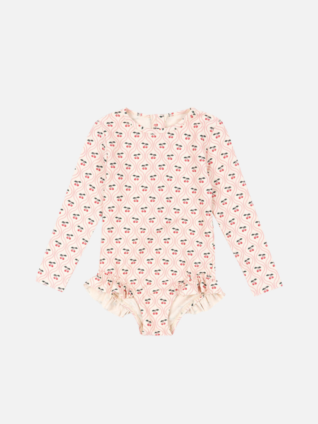 Merle Longsleeve Swimsuit - Cherry Pink