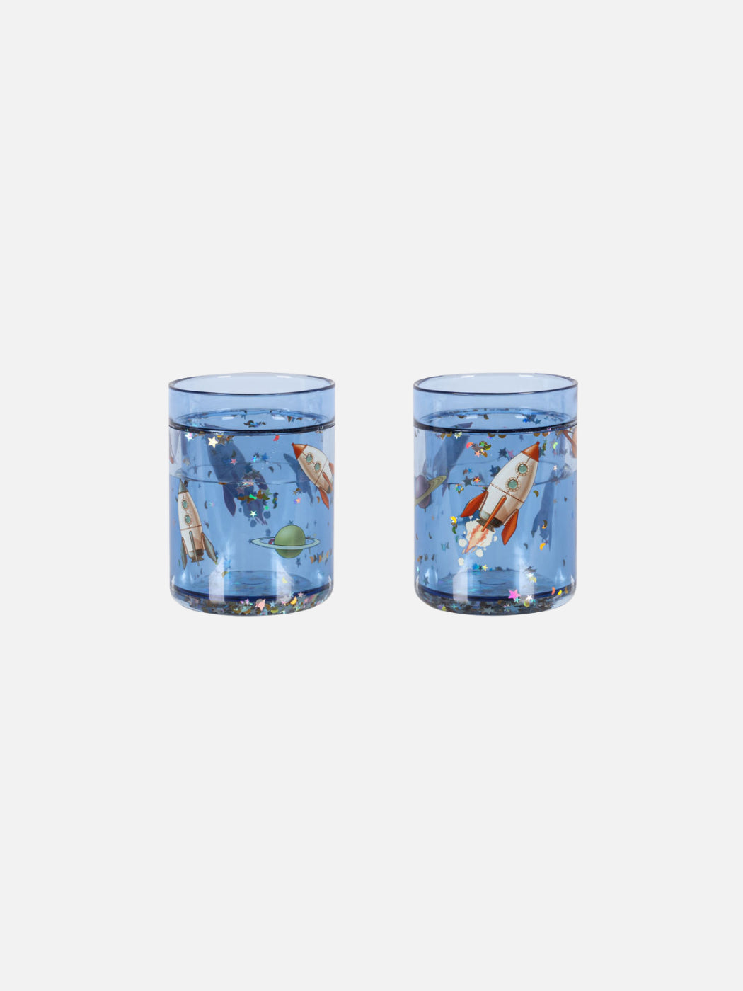 Glitter Cups 2 Pack - Outerspace