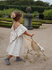 Evia Bow Dress - Cherry Heart