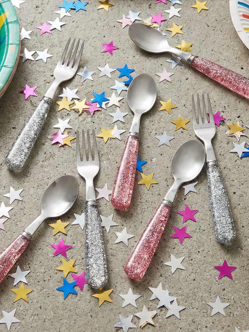 Sparkly Cutlery 8 Pack