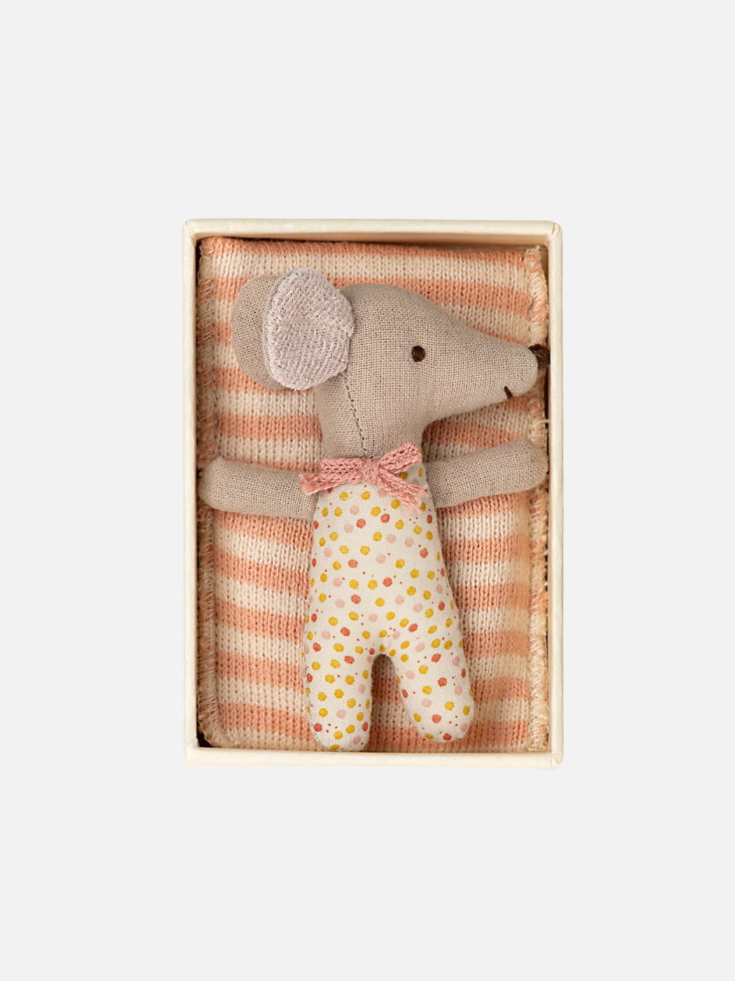 Sleepy Wakey Baby Mouse in Box - Rose
