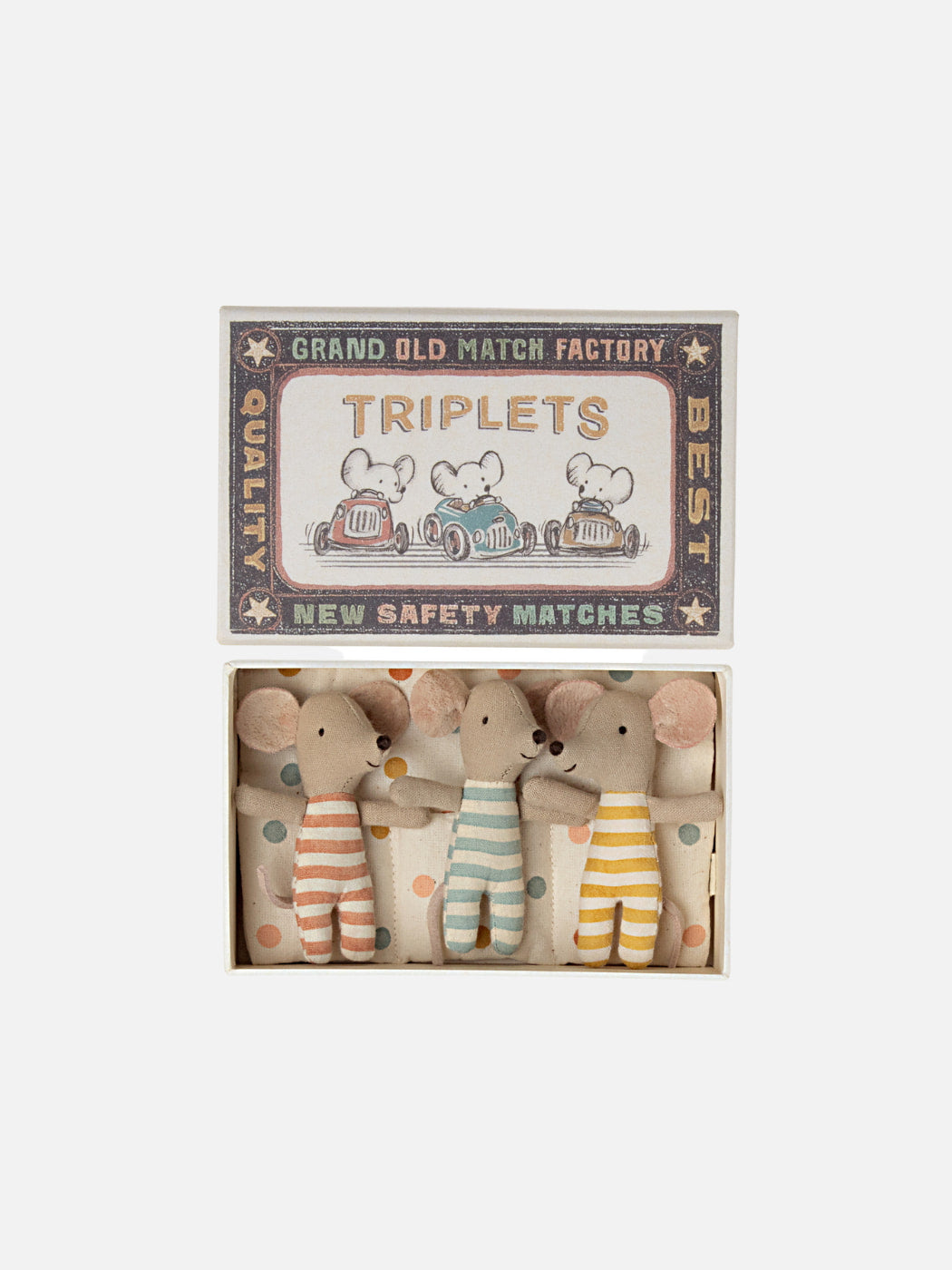 Triplet Baby Mice in Matchbox