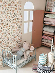 Vintage Mouse Metal Single Bed - Mint