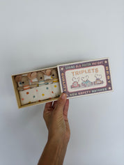 Triplet Baby Mice in Matchbox