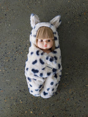 Doll Stroller Footmuff - Spotty Faux Fur