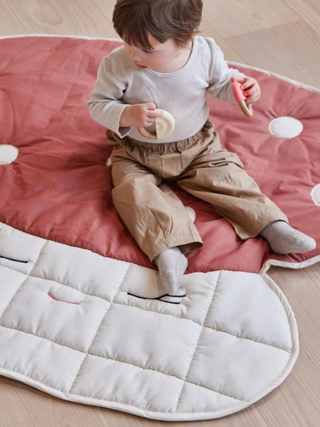 Mushroom Quilted Play Mat