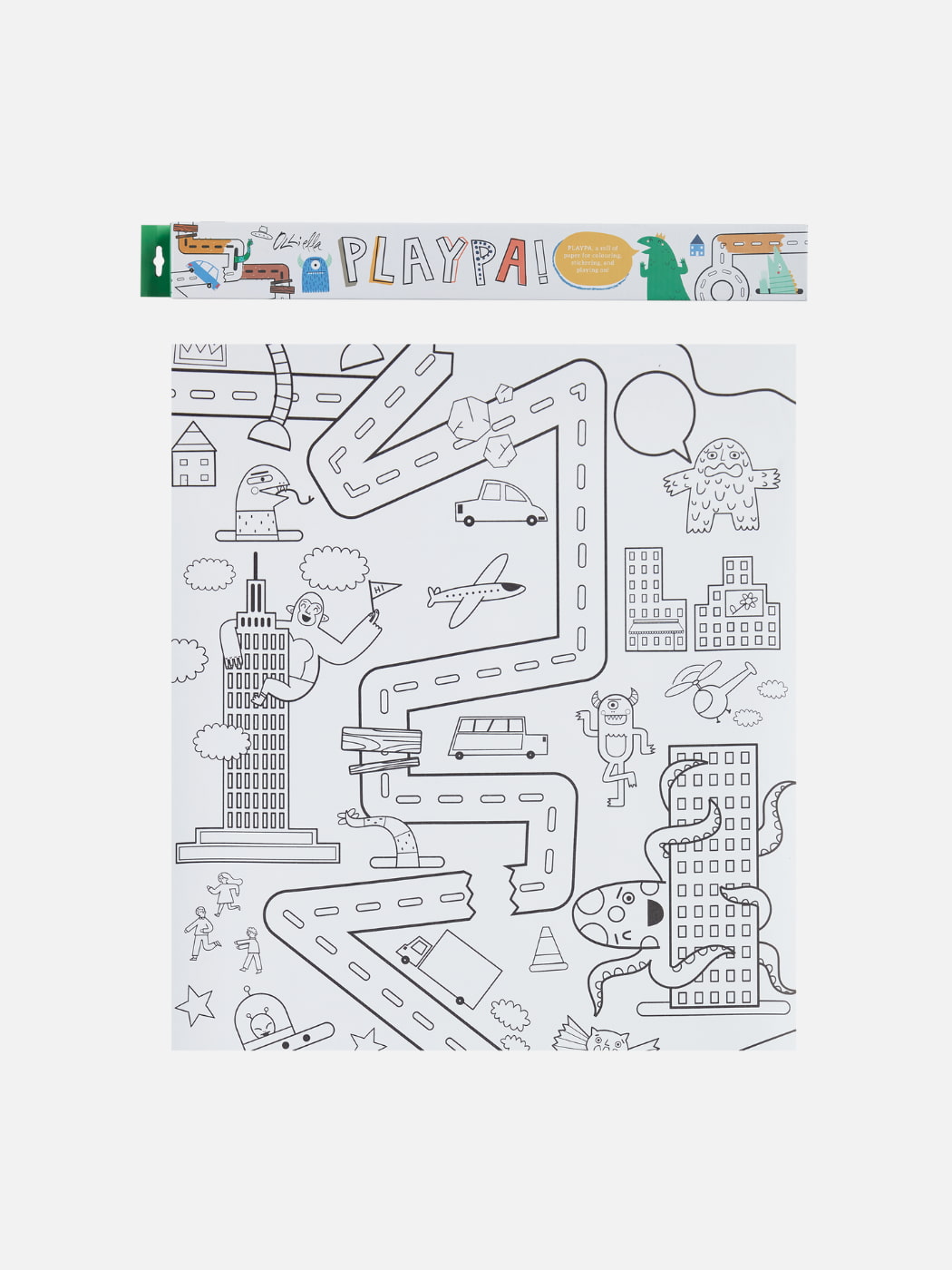 Playpa Paper - Monsters Take Over the City