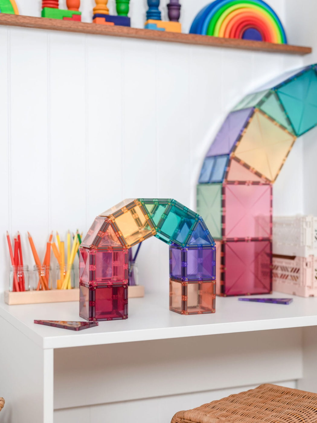 Magnet Tiles - 64 Piece Pastel Starter Pack